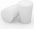 Silicone Rubber Stopper, 10-Pack, Size 1#, Tapered White Stoppers for Laboratory Sealing