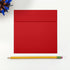 LUXPaper Square Invitation Envelopes, Peel & Press, 5 1/2" x 5 1/2", Ruby Red, 50 Qty