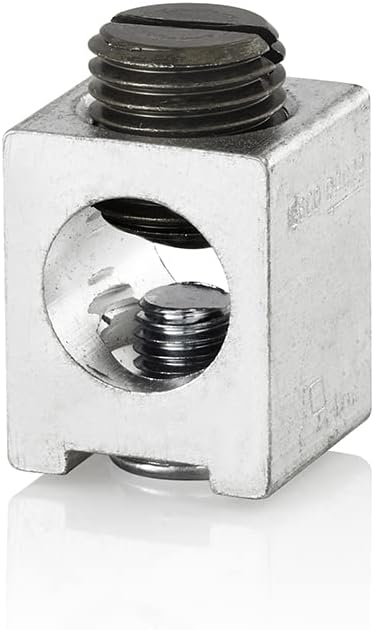 Leviton LLGND Circuit Breaker Ground Lug, 6-2/0 Awg, Gray