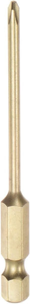 PH1 Phillips Head Screwdriver Drill Bit, 3" Length, 0.12" Dia, 1/4 Inch Hex Shank, S2 Steel Magnetic