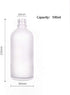4 Pack Frosted Glass Dropper Bottles, 100ml/3.4oz Essential Oil Bottles with Eye Dropper and Bamboo Lids