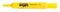 School Smart Tank Style Highlighter, Chisel Tip, Yellow, Pack of 12