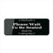 Informative Acrylic Plastic Sign "Please Wait To Be Seated," 9” X 3” Thick Acrylic Self-Adhesive Sign