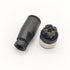 2Pcs M12 4 Pin Female Circular Connector, A Code Industrial Circular Connector IP67 Waterproof for PG7 Cable