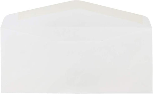 JAM PAPER #10 Business Commercial Window Envelopes - 50/Pack - 4 1/8 x 9 1/2 - White