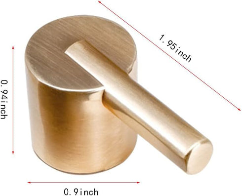 brandname 2 Pack Wwxuanke Round Knobs, Zinc Alloy Golden Round Knobs, Drawer Knobs, Wardrobe, Tv Cabinet, Coffee Table