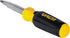 VACO VAC1110 11-in-1 Multi-Bit Screwdriver Set, 8 Phillips, Slotted, Square, Torx Tips, 3 Nut Driver Sizes, Comfort Grip
