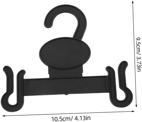 Ipetboom 30pcs Black Plastic Slipper Hooks for Shoe Storage and Drying Space Saving Hanging Shoe Rack Organizer