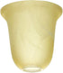 LIGHTACCENTS Alabaster Glass Pendant Light Shade - Farmhouse Style Chandelier Shades, 6"x6",