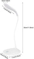 USB Charging Table Lamp with Flexible Neck, 3 Levels Dimmable LED Desk Light with Touch Switch for Night Reading