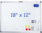M&G White Board, 18” x 12” Magnetic Dry Erase Board for Wall, Includes 2 Markers, 4 Magnets, 1 Eraser