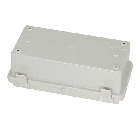 Zulkit Junction Box, ABS Plastic Dustproof Waterproof IP65 Electrical Boxes with 2 Cable Glands, 7.9 x 3.9 x 2.8 inch