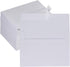 Supla 150 Pcs Bulk A2 Invitation Envelopes, White Peel & Press Self Seal, 4 3/8 x 5 3/4 for Wedding