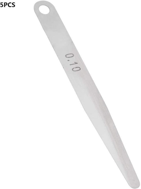 5pcs Feeler Gauge Metric Thickness Gage Measurement Tool, 0.1mm Thickness Filler (0.1mm)