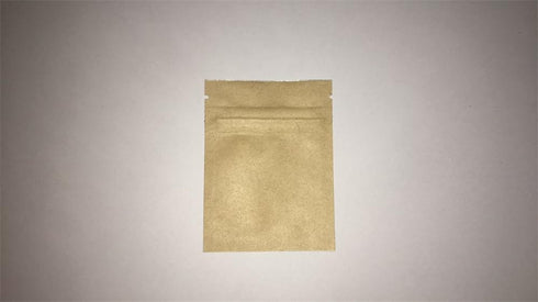 NATX 100Pcs (2.3x3.1in) Kraft Paper Bags Flat Bags Aluminum Foil Small Size Heal Seal Bag Resealable Food Storage Bag