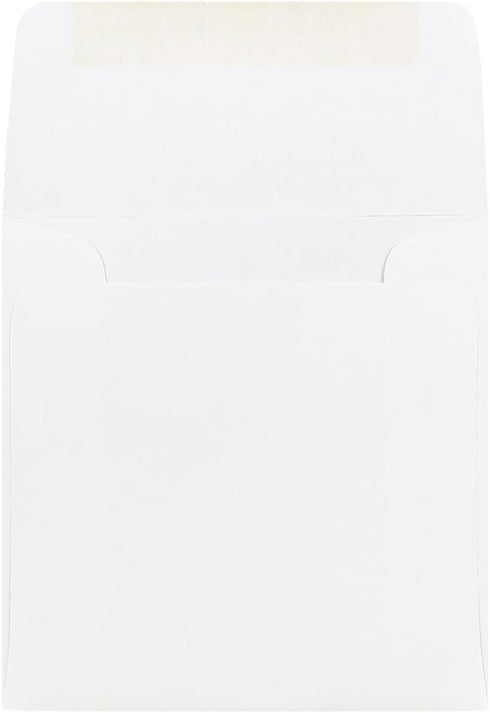 JAM PAPER 4.5 x 4.5 Square Invitation Envelopes - White (100/Pack)