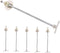 DOITOOL 6pcs Cabinet Drop Leaf Hinges Heavy Duty Iron Support Rods for