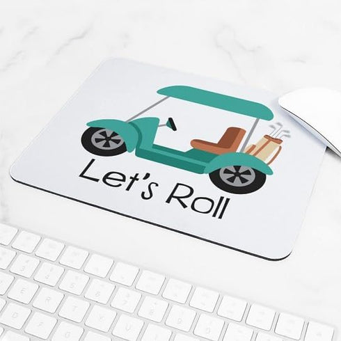 CafePress Non-Slip Gaming Mousepad - Lets Roll Design