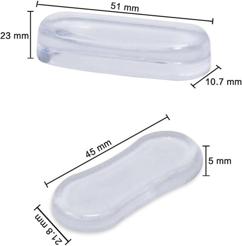 Juroicessry 5Pcs Toilet Seat Bumpers, Universal Toilet Lid Bidet Replacement Bumper Kit Silicone Rubber Bumpers