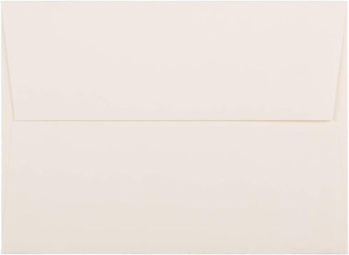 JAM PAPER A6 Strathmore Invitation Envelopes - 4 3/4 x 6 1/2 - Natural White Wove - 50 Count