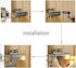 LiXiongBao 9 Pack Closet Hinge LED Sensor Light -Smart Touch Induction Cabinet Light for Kitchen Cabinet Cupboard Night