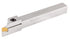 Accusize Industrial Tools 1/2'' Shank Heavy Duty Indexable Grooving/Cut-Off Holder, Nickel Plated with Carbide Insert