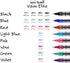 Vision Rollerball Pens Pack of 12, Violet Fine Point Pens with 0.7mm Medium Black Ink, Smooth Writing Bulk Office
