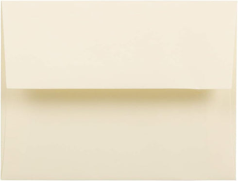 JAM PAPER A2 Strathmore Invitation Envelopes - 4 3/8 x 5 3/4 - Ivory Wove - 100/Pack