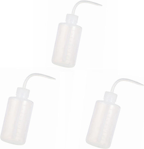 Wash Bottles, 3pcs 250ml Plastic Safety Squeeze Bottle for Medical Lab Supplies, Green Soap Cleaning