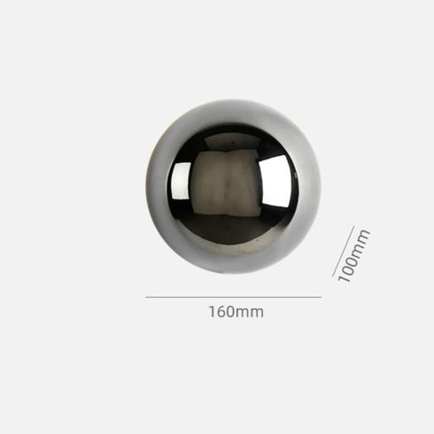 Eberow 6.3 Inch Modern Sphere Wall Sconce, Round Ball Light with Backlit Glow Effect, Contemporary Accent Fixture