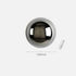 Eberow 6.3 Inch Modern Sphere Wall Sconce, Round Ball Light with Backlit Glow Effect, Contemporary Accent Fixture