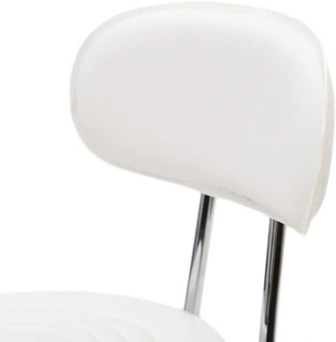 Volowoo Semi-PU Leather Nylon Stool,Multi-Purpose Adjustable Spa Bar Stool on Wheel for Work, Office, Desk, Salon