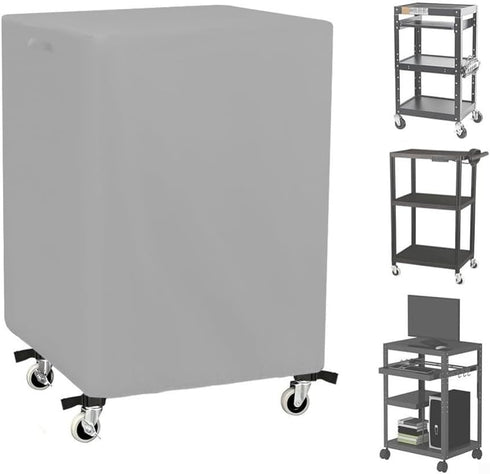 CNANRNANC 210D 72x46x102cm Waterproof Oxford AV Cart Cover Fits Multi-Functional for MEDIA Carts And Presentation