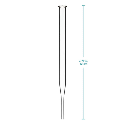 StonyLab Glass Dropper Pipettes, Thick Borosilicate Glass Dropping Pipettes, 1ml Non-Graduated Liquid Transfer Pipettes