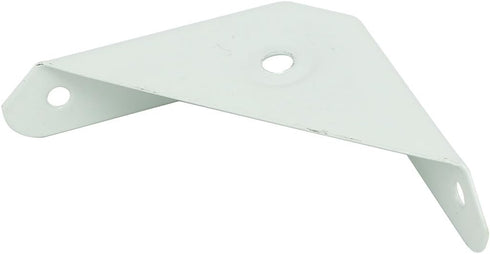 Aexit 99mmx60mmx18mm Metal Triangular Shelf Brackets & Supports Flange Corner Brace Angle Bracket Brackets White