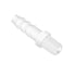 Quickun Plastic Hose Barb Fitting, 3/8" Barb to 1/4" Male Thread Adapter Union Fitting (Pack of 5), White