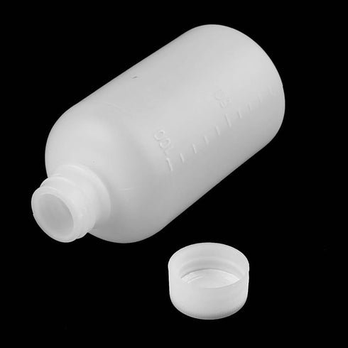 YOKIVE 5 Pcs Plastic Reagent Bottle, Small Mouth Container with Screw Cap for Laboratory Chemistry