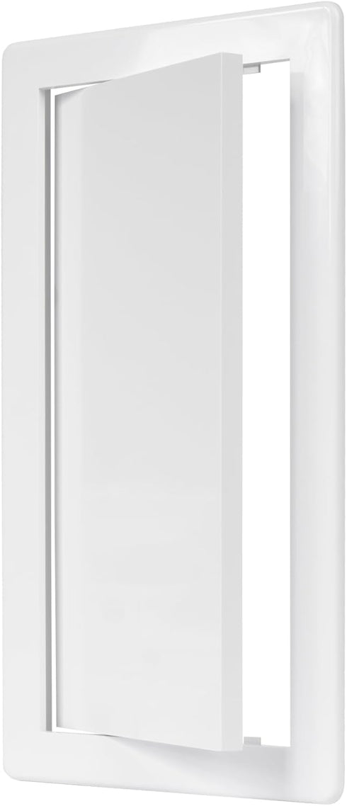 6" x 12" White Plastic Access Panel, Service Shaft Door for Plumbing, Electricity, Heating, Alarm Access