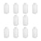 Bettomshin 10Pcs Narrow Mouth HDPE Reagent Bottle, 250mL/8.45oz Square Plastic Lab Chemical Bottle, Leak Proof,