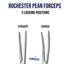 Set 2 10" SURGICAL ONLINE of Premium Quality Long Rochester Pean Hemostat Full Mouth Serration Forceps Straight