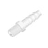 Quickun Plastic Hose Barb Fitting, 3/8" Barb to 1/4" Male Thread Adapter Union Fitting (Pack of 5), White