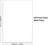 500 A5 28lb 70lb (105 5.83" 8.27" (148 210 mm) Printer Paper - Sheets, Premium Bright White Paper, Bond / Text gsm)
