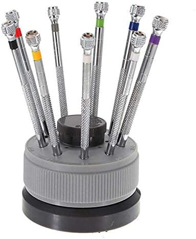 New 9 pcs Precision Watch Flat Blade Slotted Screwdriver Set for Watchmakers