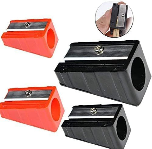 8-Pack Pencil Sharpener Metal Blade Carpenter Pencil Sharpener Jumbo Crayon Sharpener,Hand held Sharpener,Woodworker