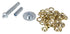 Edward Tools Grommet Kit 1/2” - Heavy Duty Brass Eyelet Grommets for Tarps and Fabric