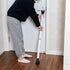 2 1 Jammer (2 Pack,White) Door Security Bar Upgraded Door Stoppers Adjustable Sliding Glass Door Security Bar in Heavy