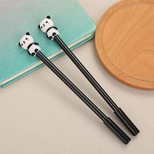 Qurly Set of 12 Panda Writing Pens for School and Office