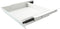White Under Desk Mounted Sliding Drawer, 60 Degree Tilt Panel, 15'' long & 9'' deep Large Storage Organizer for Sit