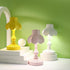 3 UKCOCO Lotus Table Lamp with USB Charging Port - Small Desk Lamp for Reading with Color Modes - Warm Light Nightstand
