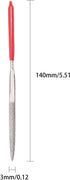 Utoolmart Diamond Needle File, Mini Diamond Needle File Set, 3mm x 140mm Half Round Files Tools, 150 Grits Small Tip Files, for Metal Glass Stone with Fine Sanding by Utoolmart